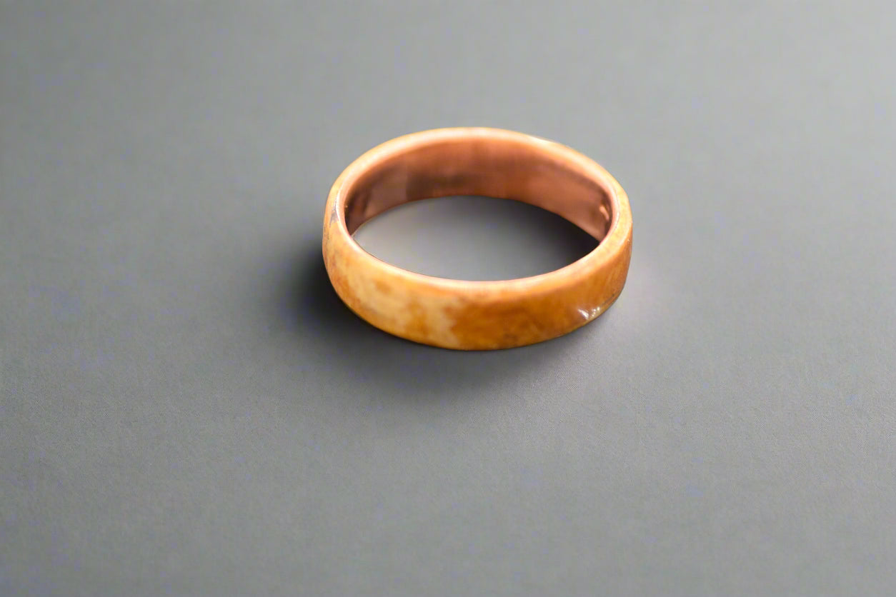 Handmade Bentwood Ring | Copper Core | Size V | Sarah Evans Design