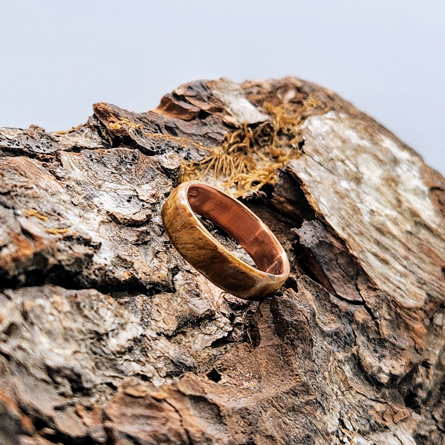 Handmade Bentwood Ring | Copper Core | Size V | Sarah Evans Design