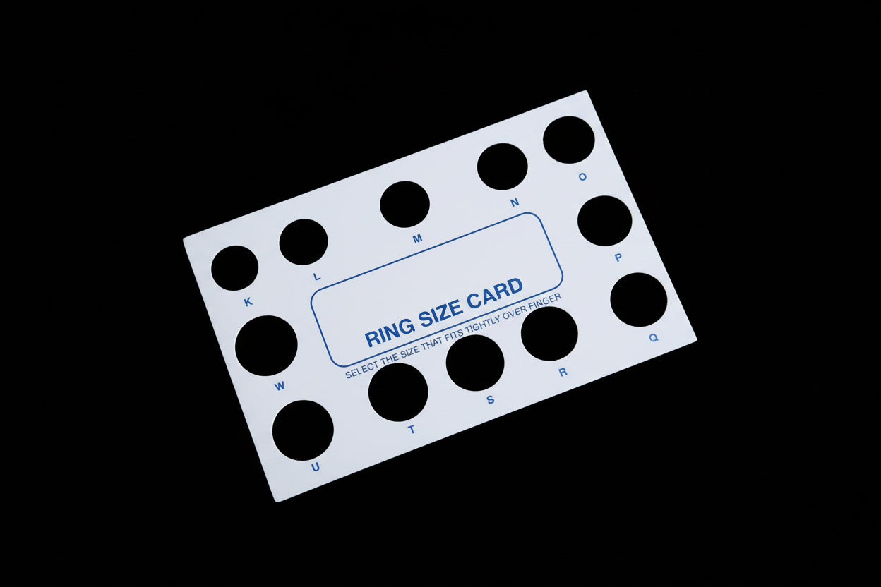 Ring Size Card